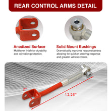 Load image into Gallery viewer, Nissan 350Z 2003-2009 / Infiniti G35 2003-2007 Front Upper & Rear Control Arms Camber Kit Red