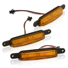 Load image into Gallery viewer, Chevrolet Silverado 1500 2016-2018 / 2018-2020 Ford F-150 / 2007-2018 Jeep Wrangler JK Front Bumper Grille Amber LED DRL Running Lights