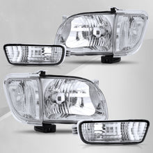 Load image into Gallery viewer, Toyota Tacoma 2001-2004 Factory Style Headlights + Bumpers + Corners Chrome Housing Clear Len Clear Reflector