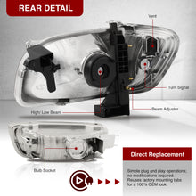 Load image into Gallery viewer, Toyota Tacoma 2001-2004 Factory Style Headlights + Bumpers + Corners Chrome Housing Clear Len Clear Reflector
