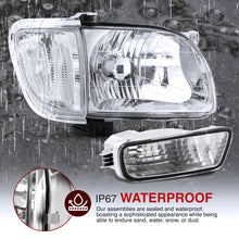 Load image into Gallery viewer, Toyota Tacoma 2001-2004 Factory Style Headlights + Bumpers + Corners Chrome Housing Clear Len Clear Reflector