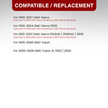 Load image into Gallery viewer, GMC Sierra 1500 1500HD 2500 2500HD 3500 1999-2006 / Sierra Classic 2007 / Yukon 2000-2006 / Yukon XL 1500 2500 2000-2006 Factory Style Headlights + LED Bumpers Black Housing Clear Len Amber Reflector