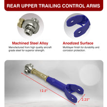 Load image into Gallery viewer, Chevrolet Camaro 2016-2024 Rear Upper Adjustable Trailing Control Arms Kit Blue