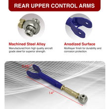 Load image into Gallery viewer, Chevrolet Camaro 2016-2024 Rear Upper Adjustable Trailing Control Arms Kit Blue