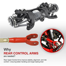 Load image into Gallery viewer, Chevrolet Camaro 2016-2024 Rear Upper Adjustable Trailing Control Arms Kit Red
