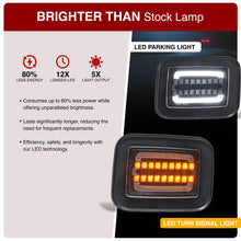 Load image into Gallery viewer, Hummer H2 2003-2009 Sequential LED Turn Signal Light(Amber) LED Parking Light(White)