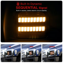Load image into Gallery viewer, Hummer H3 2006-2010 Sequential LED Turn Signal Light(Amber) LED Parking Light(White) Smoked Lens