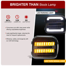Load image into Gallery viewer, Hummer H3 2006-2010 Sequential LED Turn Signal Light(Amber) LED Parking Light(White) Smoked Lens