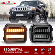 Load image into Gallery viewer, Hummer H3 2006-2010 Sequential LED Turn Signal Light(Amber) LED Parking Light(White) Smoked Lens