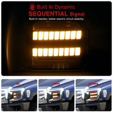 Load image into Gallery viewer, Hummer H3 2006-2010 Sequential LED Turn Signal Light(Amber) LED Parking Light(White) Smoked Lens
