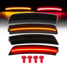 Load image into Gallery viewer, Ford Mustang Mach-E 2021-2024 Chrome Housing Smoked Lens Front Amber Rear Red LED Side Marker
