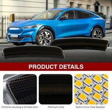 Load image into Gallery viewer, Ford Mustang Mach-E 2021-2024 Chrome Housing Smoked Lens Front Amber Rear Red LED Side Marker