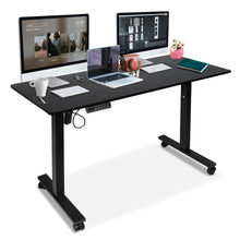 Load image into Gallery viewer, 47 x 24 Inch Height Adjustable Raising Standing Desk, Gaming Table with Smart Control for Bedroom, Gaming, Home, Office - Black