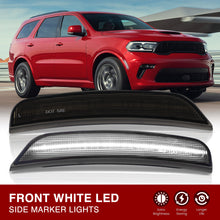 Load image into Gallery viewer, Dodge Durango 2021-2025 Front White LED Side Marker Lights Smoked Lens