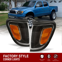 Load image into Gallery viewer, Toyota Tacoma 2001-2004 Factory Style Corners Black Housing Clear Len Amber Reflector