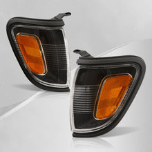 Load image into Gallery viewer, Toyota Tacoma 2001-2004 Factory Style Corners Black Housing Clear Len Amber Reflector