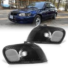 Load image into Gallery viewer, Toyota Corolla 1998-2000 Factory Style Corners Black Housing Clear Len Clear Reflector