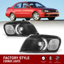 Load image into Gallery viewer, Toyota Corolla 1998-2000 Factory Style Corners Black Housing Clear Len Clear Reflector