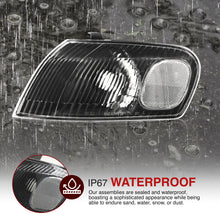 Load image into Gallery viewer, Toyota Corolla 1998-2000 Factory Style Corners Black Housing Clear Len Clear Reflector