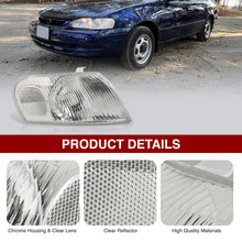 Load image into Gallery viewer, Toyota Corolla 1998-2000 Factory Style Corners Chrome Housing Clear Len Clear Reflector