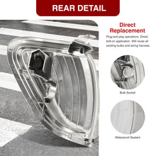 Load image into Gallery viewer, Toyota Tacoma 2001-2004 Factory Style Corners Chrome Housing Clear Len Amber Reflector