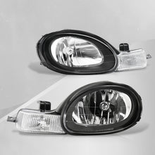 Load image into Gallery viewer, 2000-2002 Dodge Neon Headlights Assembly (w/o Bezel) Black Housing Clear Lens Reflector