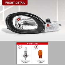 Load image into Gallery viewer, 2000-2002 Dodge Neon Headlights Assembly (w/o Bezel) Black Housing Clear Lens Reflector