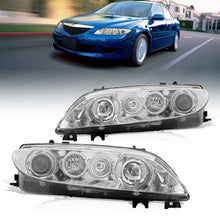 Load image into Gallery viewer, MAZDA 6 2006-2008 Head Lamp Unit (STD,HALOGEN) Chrome Housing Clear Lens Reflector