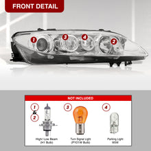 Load image into Gallery viewer, MAZDA 6 2006-2008 Head Lamp Unit (STD,HALOGEN) Chrome Housing Clear Lens Reflector