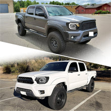 Load image into Gallery viewer, Toyota Tacoma 2012-2015 LED DRL Bar Factory Style Headlights Black Housing Clear Len Clear Reflector Sequential