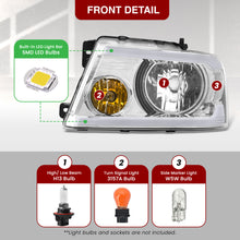 Load image into Gallery viewer, Ford F150 2004-2008 / Lincoln Mark LT 2005-2008 LED DRL Bar Factory Style Headlights Chrome Housing Clear Len Clear Reflector Sequential