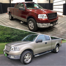 Load image into Gallery viewer, Ford F150 2004-2008 / Lincoln Mark LT 2005-2008 LED DRL Bar Factory Style Headlights Chrome Housing Clear Len Clear Reflector Sequential
