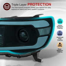 Load image into Gallery viewer, Toyota Tacoma 2005-2011 LED DRL Bar Projector Headlights Black Housing Clear Len Clear Reflector Sequential