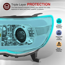 Load image into Gallery viewer, Toyota Tacoma 2005-2011 LED DRL Bar Projector Headlights Chrome Housing Clear Len Clear Reflector Sequential