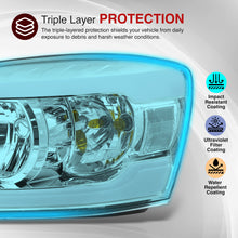 Load image into Gallery viewer, Dodge Ram 1500 2006-2008 / Ram 2500 3500 2006-2009 LED DRL Bar Factory Style Headlights Chrome Housing Clear Len Clear Reflector Sequential