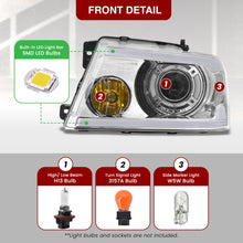 Load image into Gallery viewer, Ford F150 2004-2008 LED DRL Bar Projector Headlights Chrome Housing Clear Len Clear Reflector Sequential