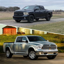 Load image into Gallery viewer, Dodge Ram 1500 2009-2018 / Ram 2500 3500 2010-2018 LED DRL Bar Factory Style Headlights Chrome Housing Clear Len Clear Reflector (Dual / Quad Models Headlamps Only) Sequential