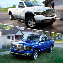 Load image into Gallery viewer, Dodge Ram 1500 2006-2008 / Ram 2500 3500 2006-2009 LED DRL Bar Factory Style Headlights Black Housing Clear Len Clear Reflector Sequential