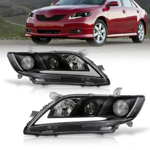 Load image into Gallery viewer, Dodge Ram 1500 2009-2018 / Ram 2500 3500 2010-2018 LED DRL Bar Projector Headlights Black Housing Clear Len Clear Reflector (Dual / Quad Models Headlamps Only) Sequential