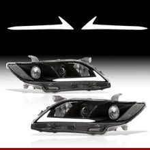 Load image into Gallery viewer, Dodge Ram 1500 2009-2018 / Ram 2500 3500 2010-2018 LED DRL Bar Projector Headlights Black Housing Clear Len Clear Reflector (Dual / Quad Models Headlamps Only) Sequential
