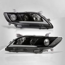 Load image into Gallery viewer, Dodge Ram 1500 2009-2018 / Ram 2500 3500 2010-2018 LED DRL Bar Projector Headlights Black Housing Clear Len Clear Reflector (Dual / Quad Models Headlamps Only) Sequential