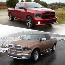Load image into Gallery viewer, Dodge Ram 1500 2009-2018 / Ram 2500 3500 2010-2018 LED DRL Bar Projector Headlights Black Housing Clear Len Clear Reflector (Dual / Quad Models Headlamps Only) Sequential