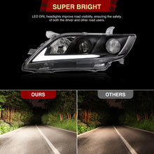 Load image into Gallery viewer, Dodge Ram 1500 2009-2018 / Ram 2500 3500 2010-2018 LED DRL Bar Projector Headlights Black Housing Clear Len Clear Reflector (Dual / Quad Models Headlamps Only) Sequential