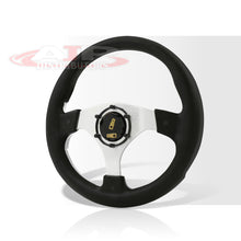 Load image into Gallery viewer, JDM Sport Universal 320mm Fusion Style Aluminum Steering Wheel Black / Silver