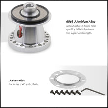 Load image into Gallery viewer, JDM Sport Acura Integra 1994-2001 / Honda Civic 1992-1995 Aluminum Steering Wheel Adapter Hub Polished