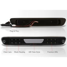 Load image into Gallery viewer, Chevrolet Colorado 2004-2012 / GMC Canyon 2004-2012 / Isuzu i-280 i-350 2006 / i-290 i-370 2007-2008 LED Bar 3rd Brake Light Black Housing Clear Len (Version 2)