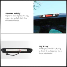 Load image into Gallery viewer, Chevrolet Silverado 1500 2007-2013 / Silverado 2500 3500 2007-2014 / GMC Sierra 1500 2007-2013 / Sierra 2500 3500 2007-2014 / Hummer H3T 2009-2010 LED Bar 3rd Brake Light Black Housing Clear Len (Version 2)
