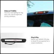 Load image into Gallery viewer, Chevrolet Silverado 1500 2007-2013 / Silverado 2500 3500 2007-2014 / GMC Sierra 1500 2007-2013 / Sierra 2500 3500 2007-2014 / Hummer H3T 2009-2010 LED Bar 3rd Brake Light Black Housing Smoke Len (Version 2)