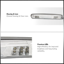 Load image into Gallery viewer, Chevrolet Silverado 1500 2007-2013 / Silverado 2500 3500 2007-2014 / GMC Sierra 1500 2007-2013 / Sierra 2500 3500 2007-2014 / Hummer H3T 2009-2010 LED Bar 3rd Brake Light Chrome Housing Clear Len (Version 2)