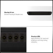 Load image into Gallery viewer, Chevrolet Colorado 2004-2012 / GMC Canyon 2004-2012 / Isuzu i-280 i-350 2006 / i-290 i-370 2007-2008 Strobe LED 3rd Brake Light Chrome Housing Smoke Len